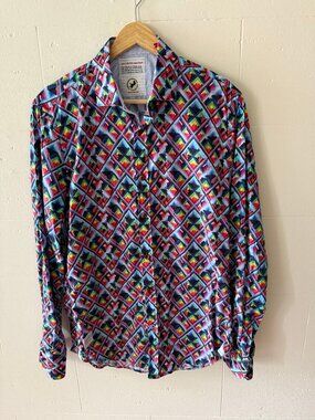 A Fish Named Fred | Multicolor Statement Button Down Shirt | Medium